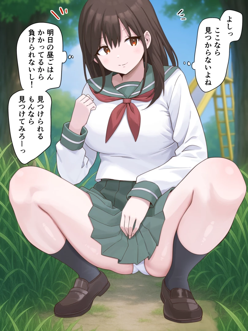 さな - かくれんぼ中の限界女子
