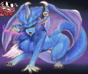 Fermusr4 - Doodle - Lunastra from Monster Hunter