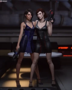 MissAlly - Ashley Williams and Shepard Commander, Mass Effect part 2