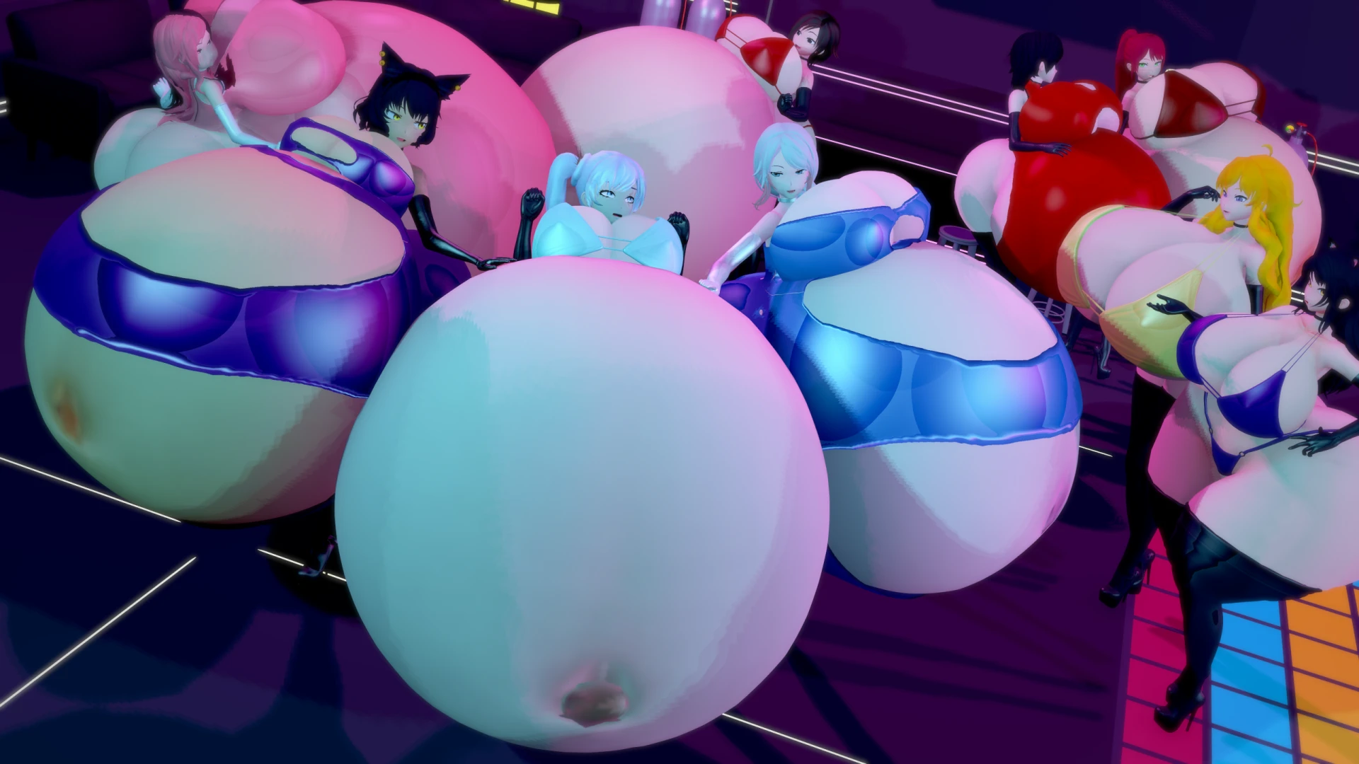 Thormist - Unfinished Render: Squished By Milfs