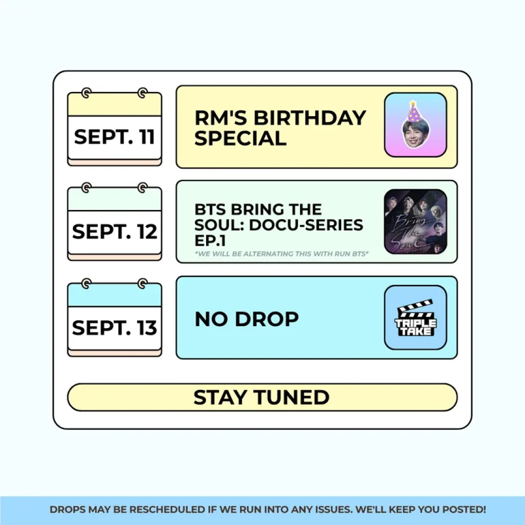 TripleTake Reacts - SCHEDULE FOR SEP 7-13 IS HERE