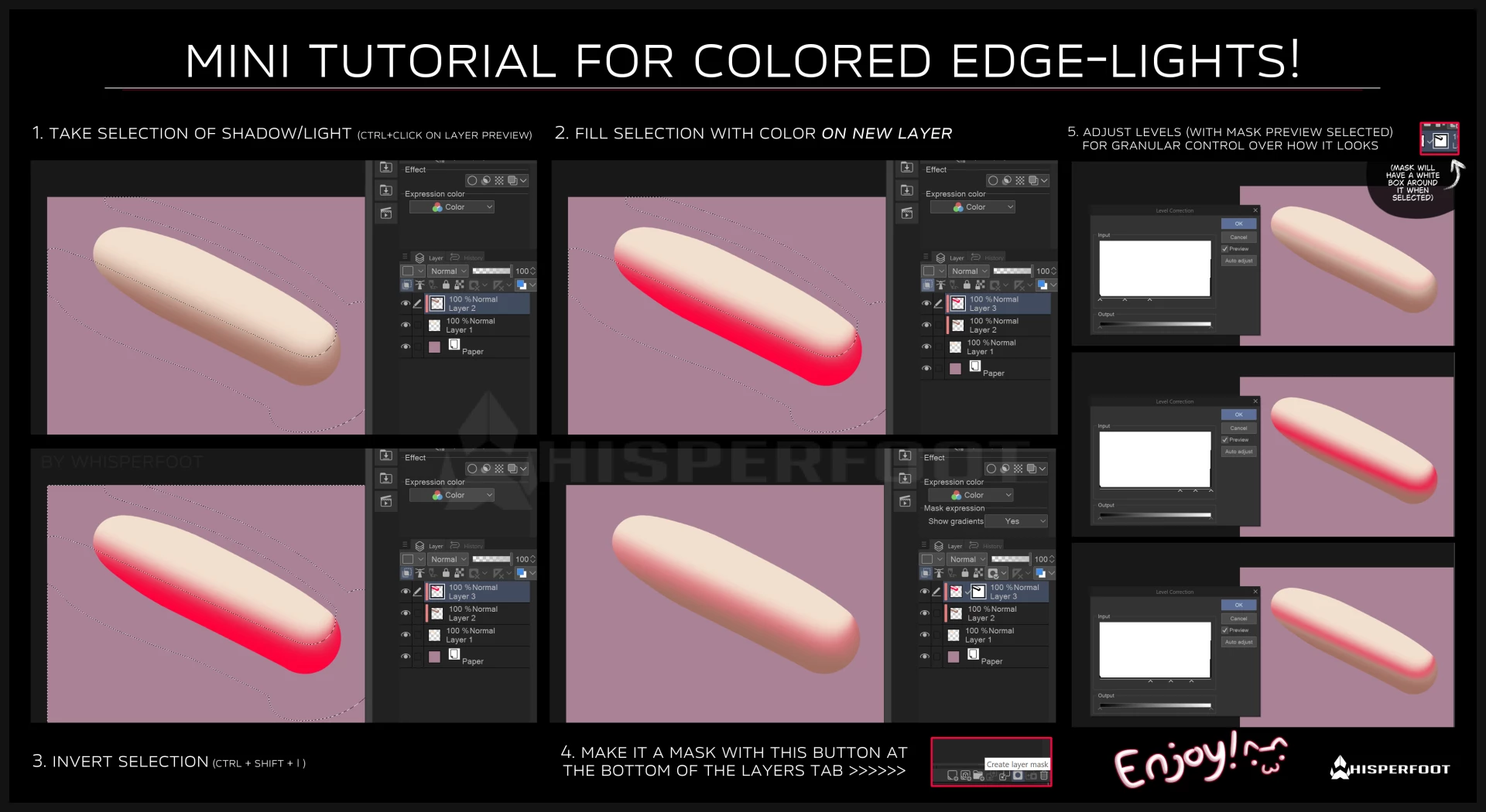whisperfoot - Edge Lighting Color Tutorial!