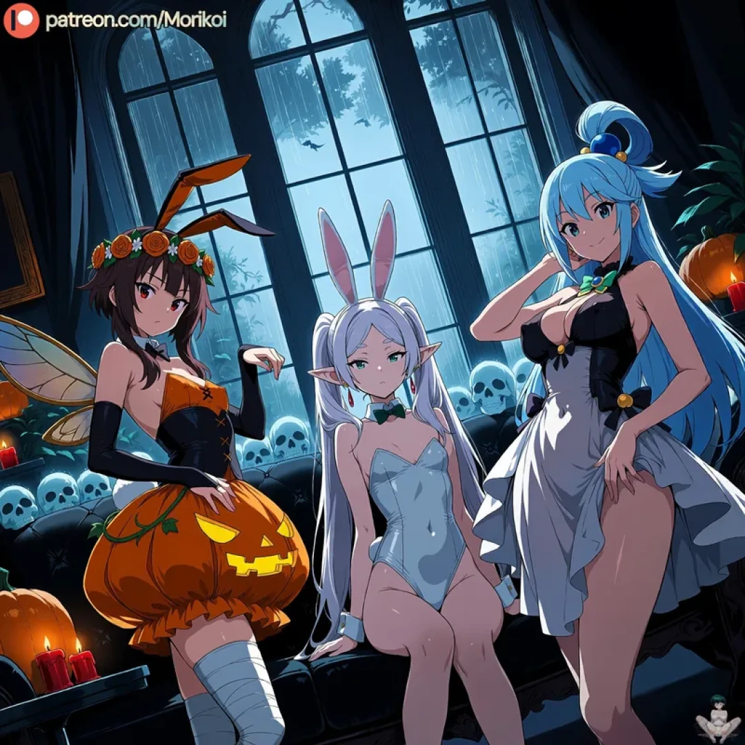 Otaku Hentai World - Crossover (Halloween outfit) | クロスオーバー (ハロウィン衣装) — page 1