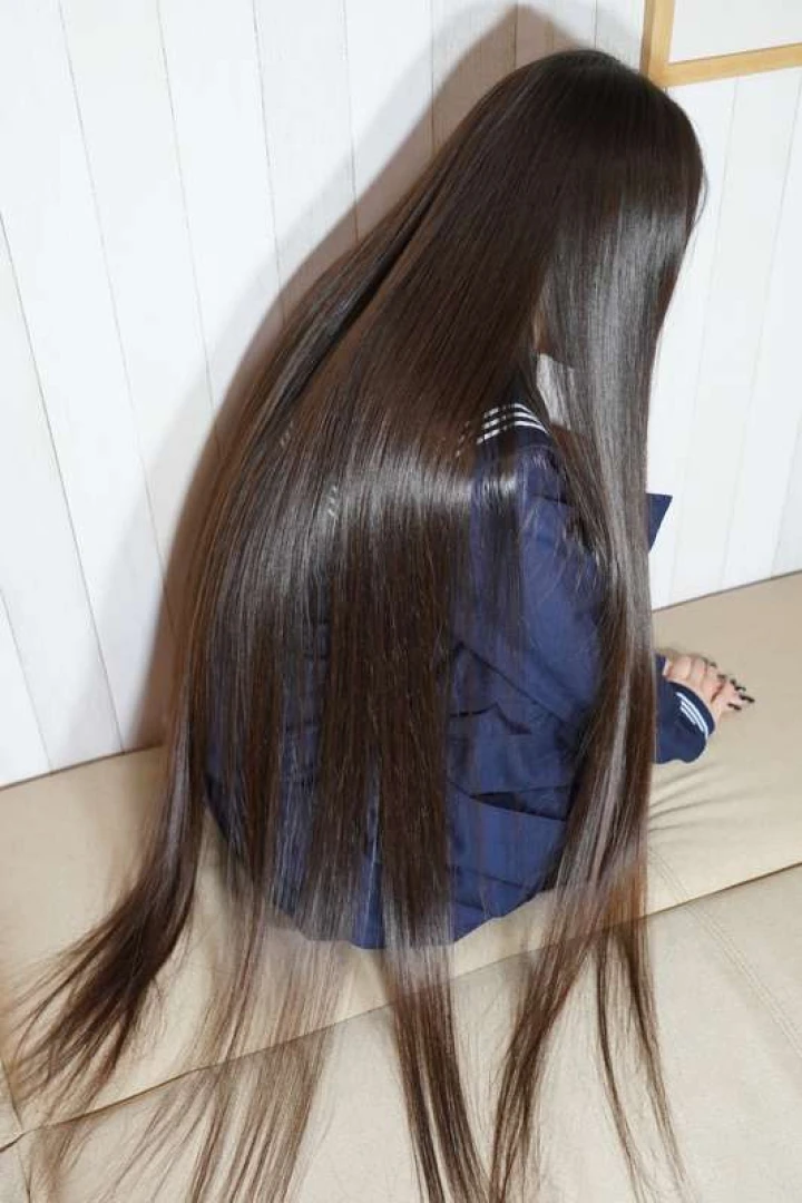 haircamera - つやつやスーパーロングヘアセーラー服編 41photos