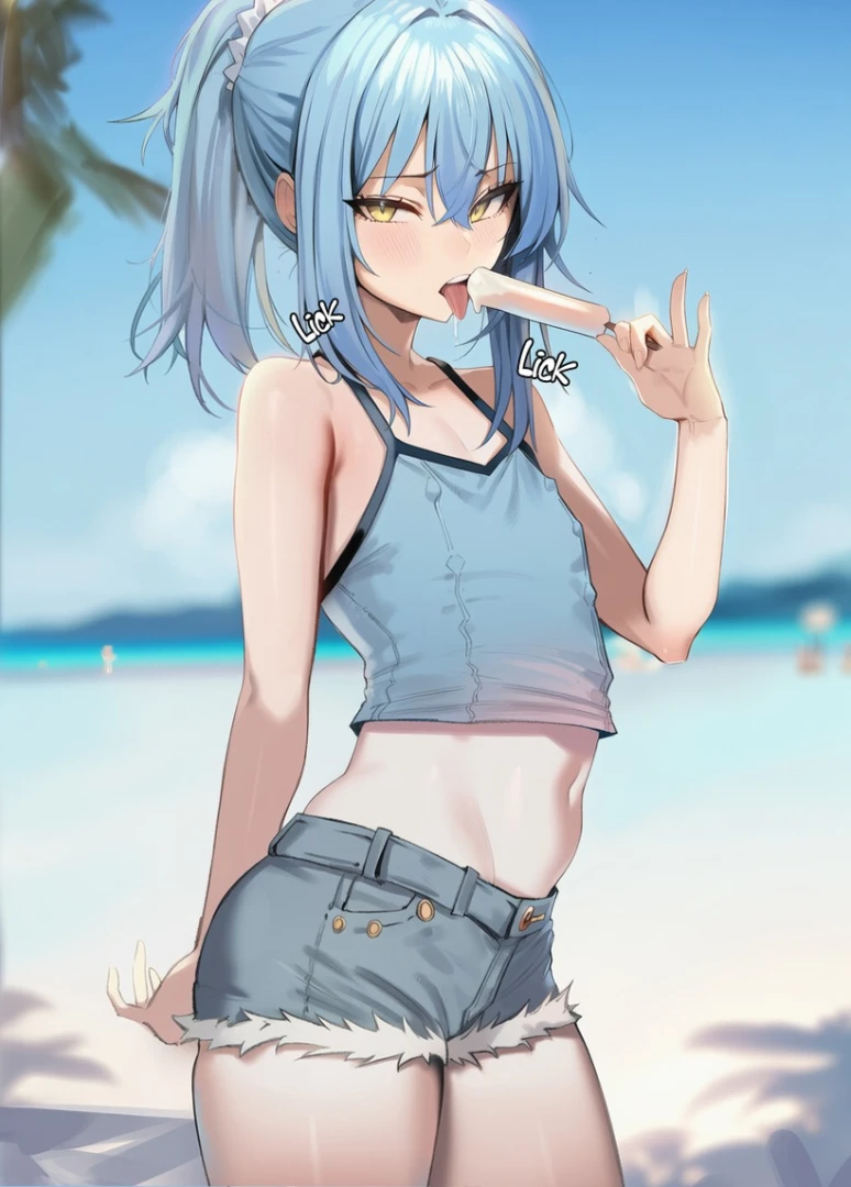 Night02 - Beach Day with Femboy Rimuru – Blowjob & Anal Under the Sun