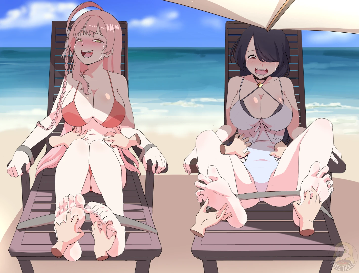 PastaTickle - Hanako and Hinata