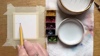 Kristin Van Leuven - 84/100 tiny painting challenge for 2026