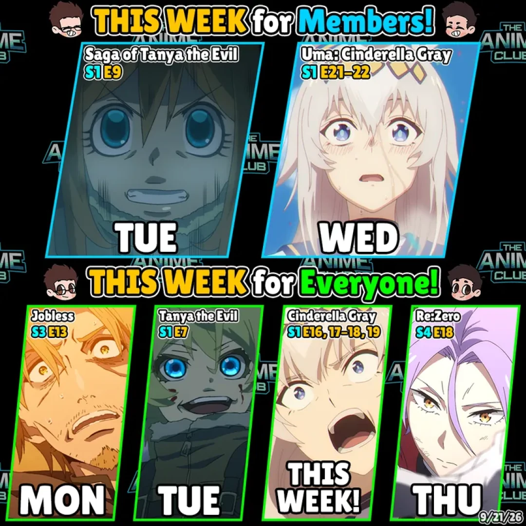 G-Verse - Weekly Schedule 9/21/26