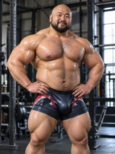 HIRO（AI_MuscleMaster） - Took one photo after training. Couldn’t move my waist the next day.