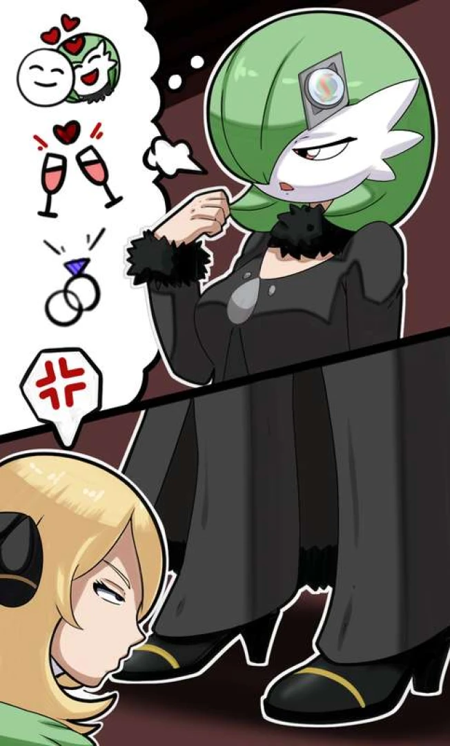 fractal 2 - Cynthia and gardevoir head swap / headles cynthia body  — page 1
