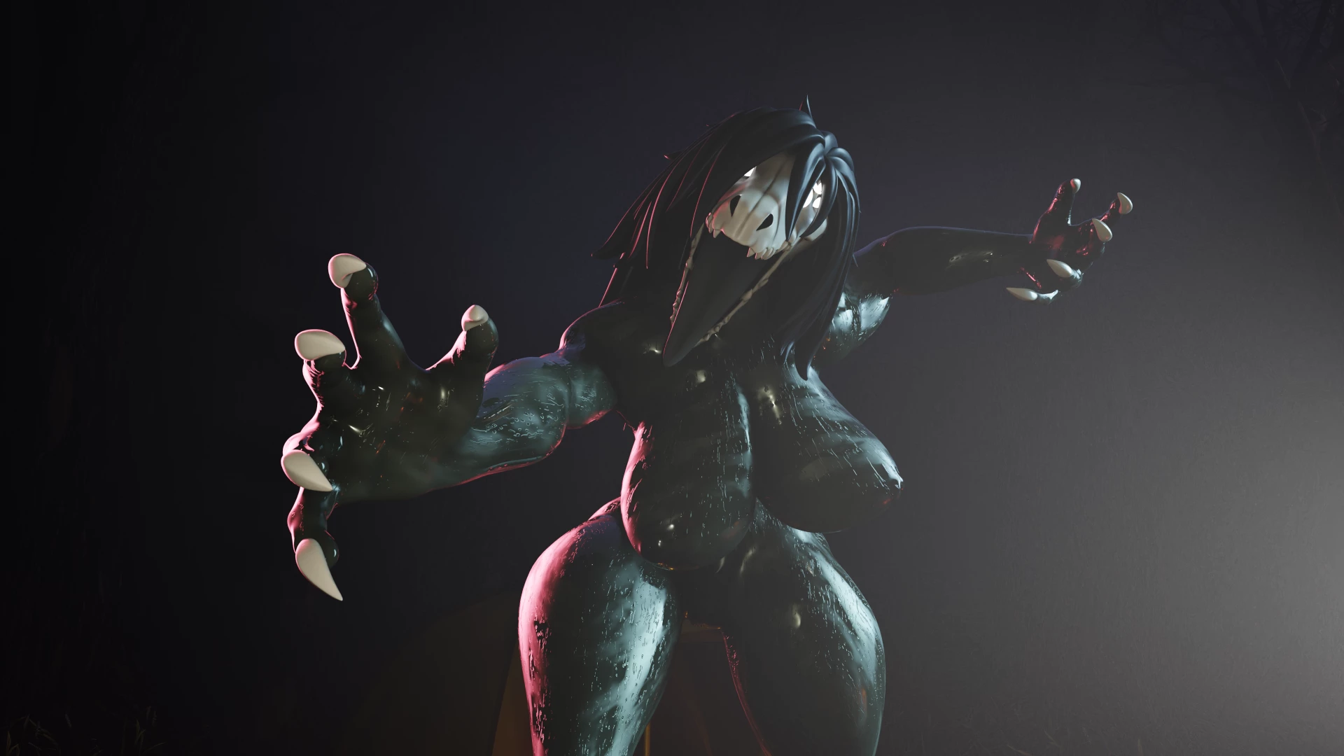 Nastytentaclee - scp 682 halloween month is started, link below
