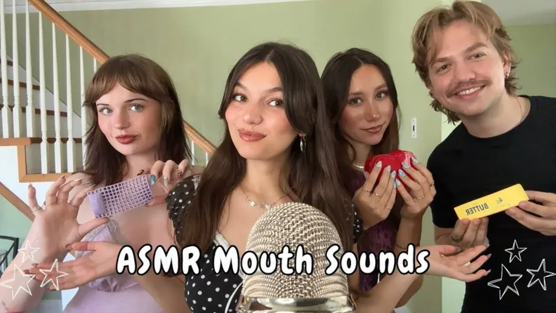 JulesASMR77 - Early Access: ASMR Mouth Sounds For People Who Get Bored Easily With 4 Asmrtists (Changes Every Minute)