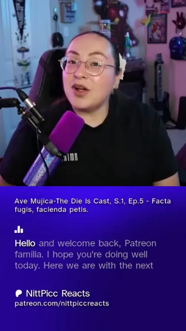 NittPicc Reacts - Ave Mujica-The Die Is Cast, S.1, Ep.5 - Facta fugis, facienda petis.