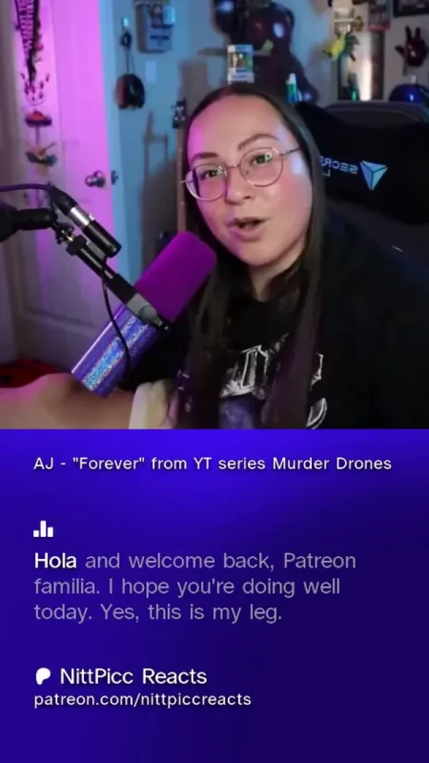 NittPicc Reacts - AJ - "Forever" from YT series Murder Drones