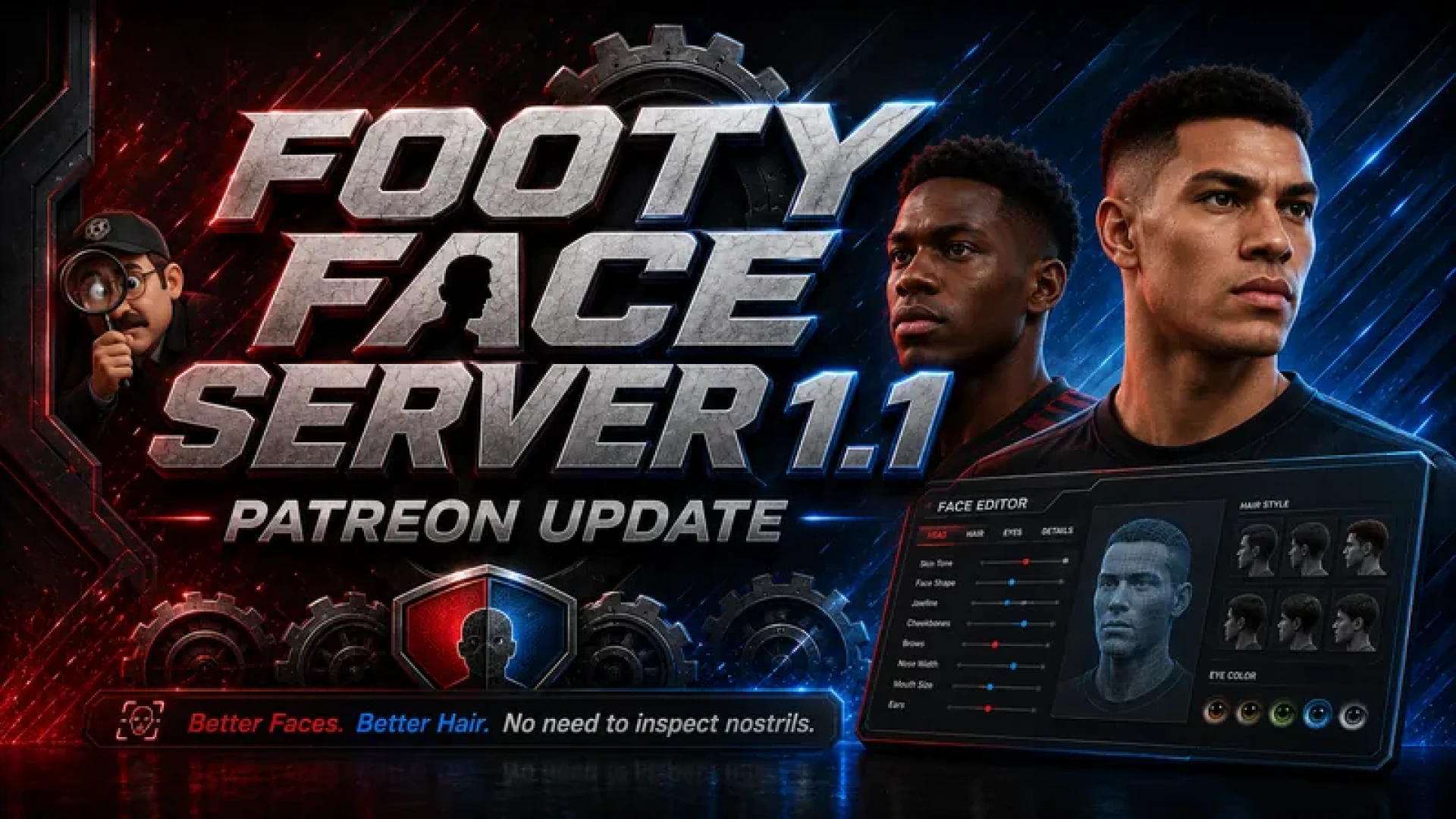 Footyshoe.com - Footy Face Server 1.1 is online!
