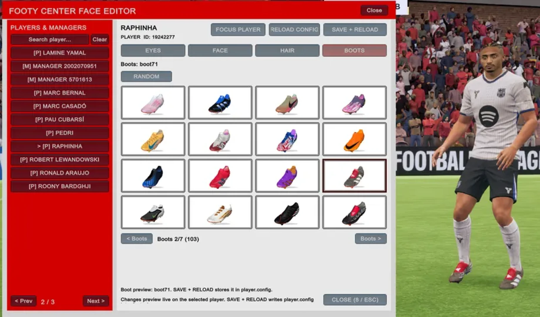Footyshoe.com - Footy Face & Boots Server 1.4 — page 1