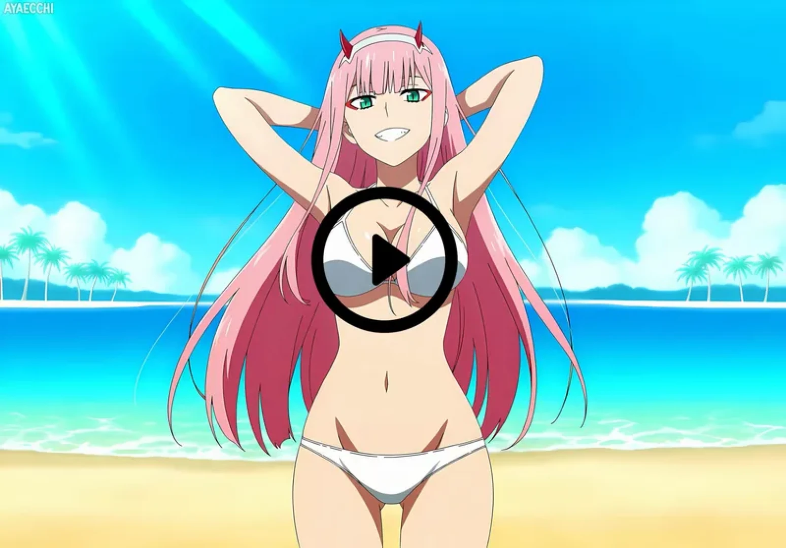 AyaEcchi - Zero Two | Darling in the Franxx | 8 Animated Images