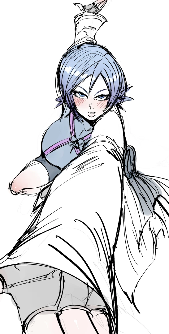 SaltyXodium - Patreon Sketch: Aqua from Kingdom Hearts