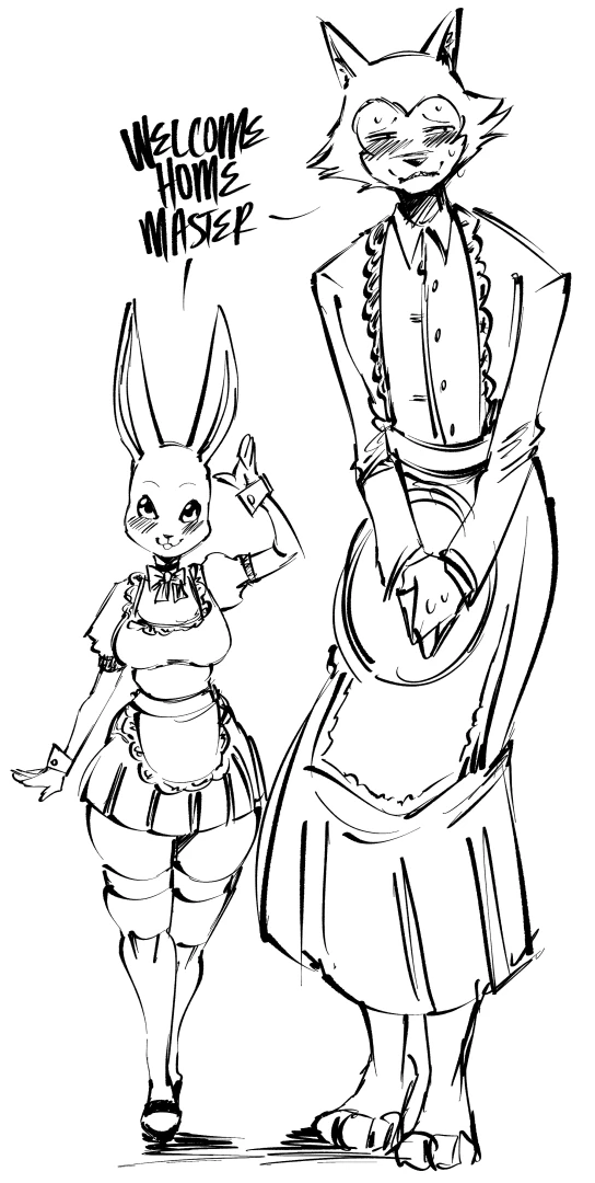SaltyXodium - Suscribestar Sketch req: Haru and Legosi