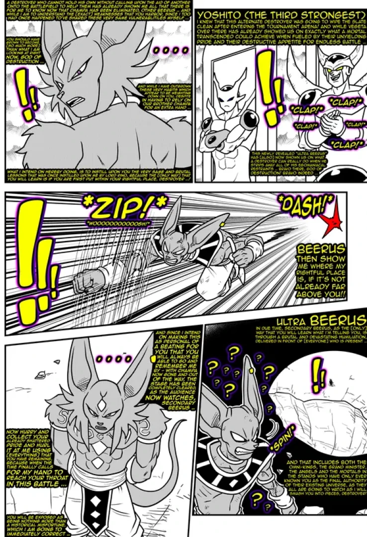 UnrealEntGaming - PATREON EXCLUSIVE! Yoshitos Acknowledgment As Ultra Beerus Sets His Sights On Finishing Off The Present Beerus Alone! (The Legacy Of The Omniverse Story Chapter 56) (SSGSS+ Tiers)