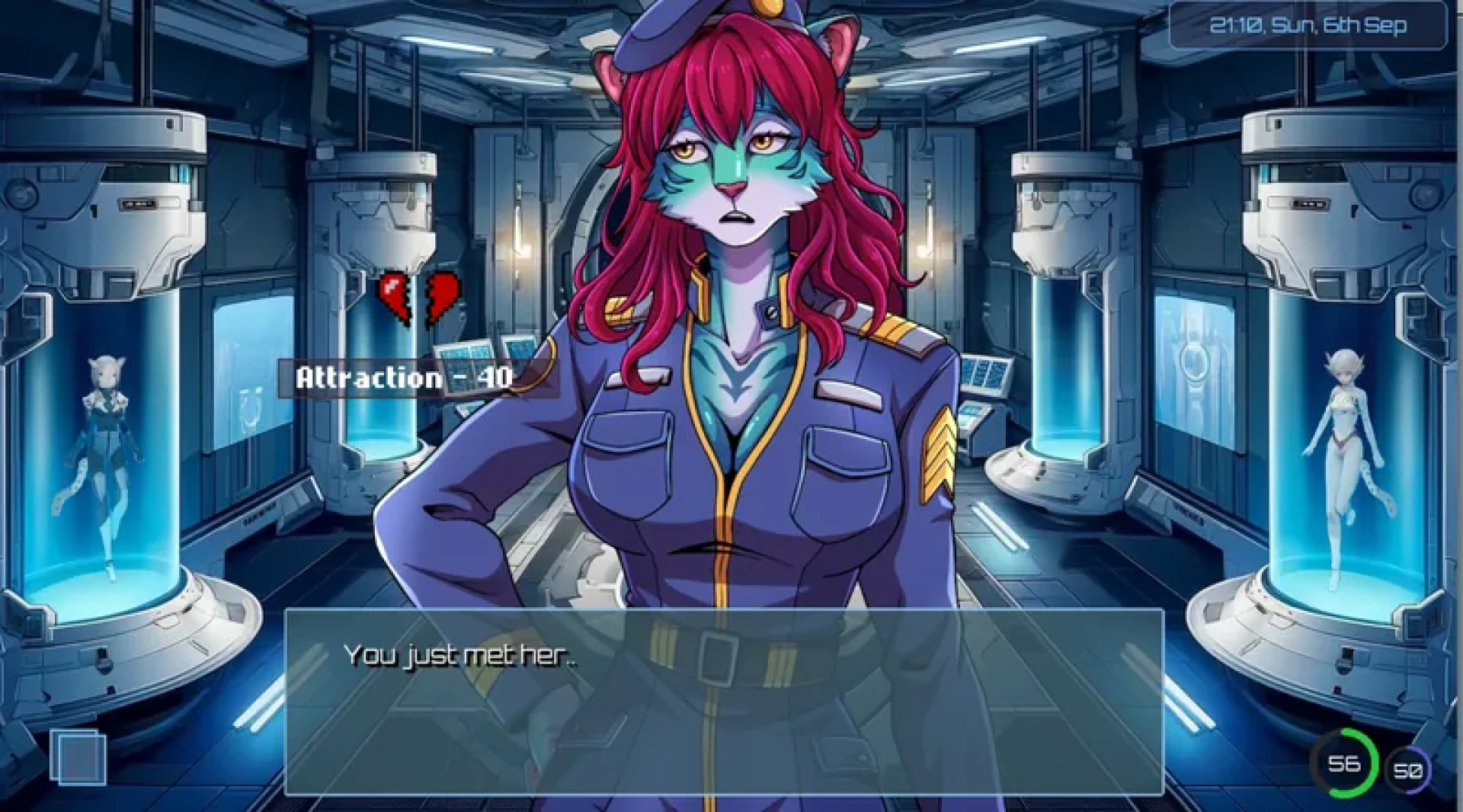 Drone Commander - Equally you can mess things up, like telling Kira you think Tabby's hot. 