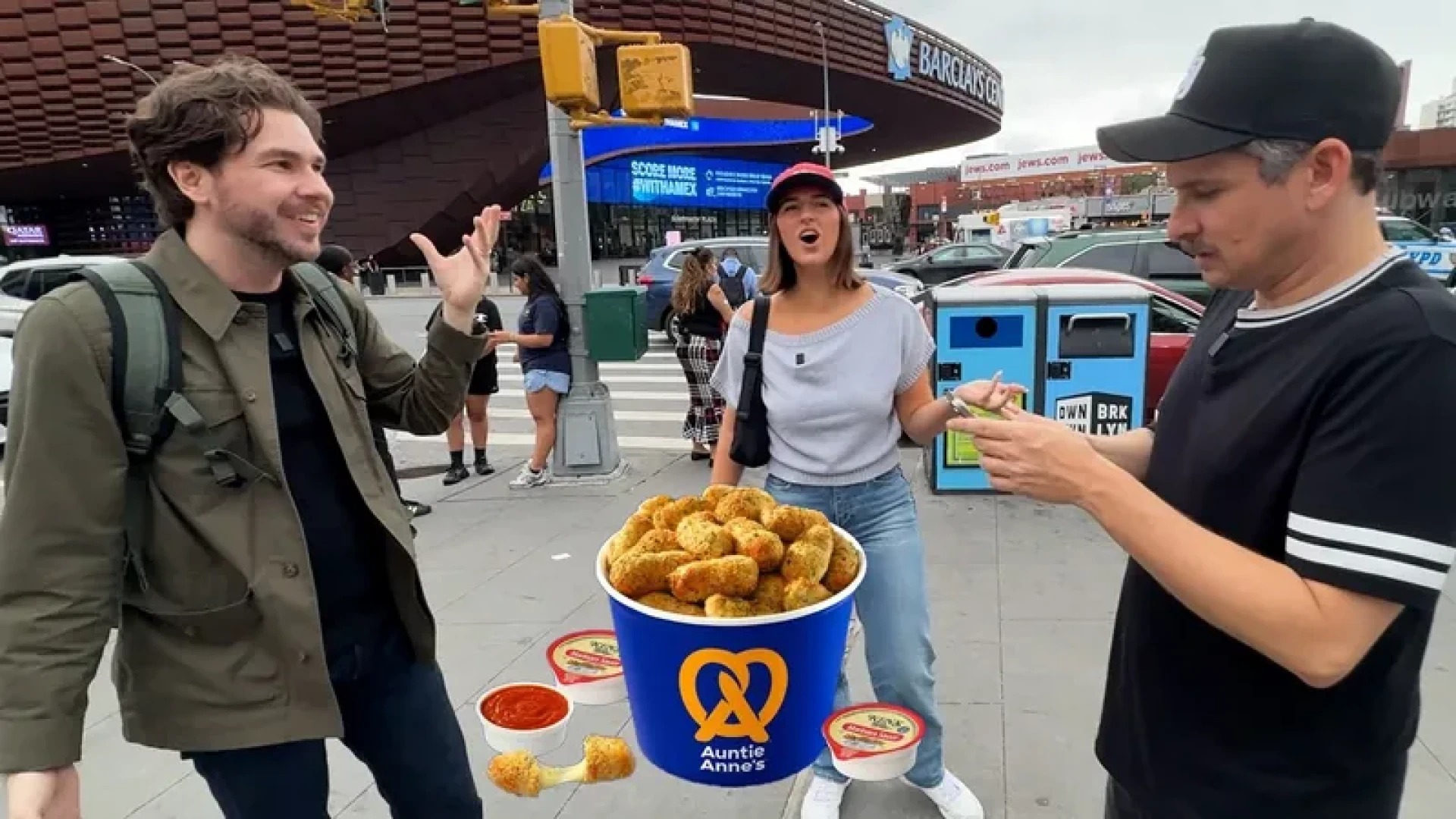 100% Eat - Pretzel Party in the Streets - Auntie Anne's Ride Along — page 1