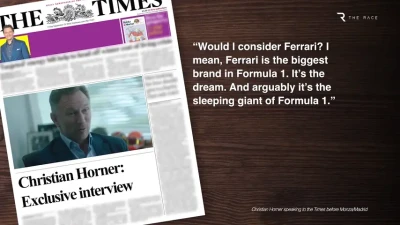 The Race - Horner to Ferrari F1 rumours - what's really going on [Early access]