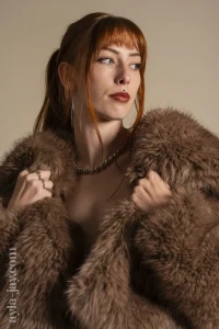 Ayla-Jay Art Photography - That Furry Jacket, That Brown Bikini - Part 2