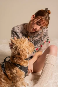 Ayla-Jay Art Photography - Fluffy Socks, Red Pants and Luna