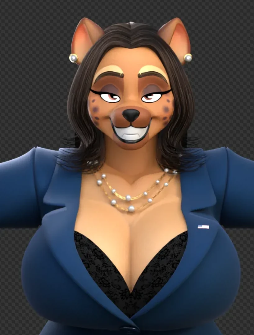isolatedartest - what if i drew a legally distinct hyena woman 
