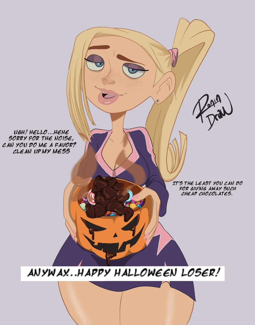 Ronindraw - Courtney wishes you a happy Halloween