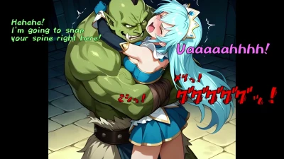 ohima_fumin - AI VIDEO:Heroin Tia bearhugged part 2
