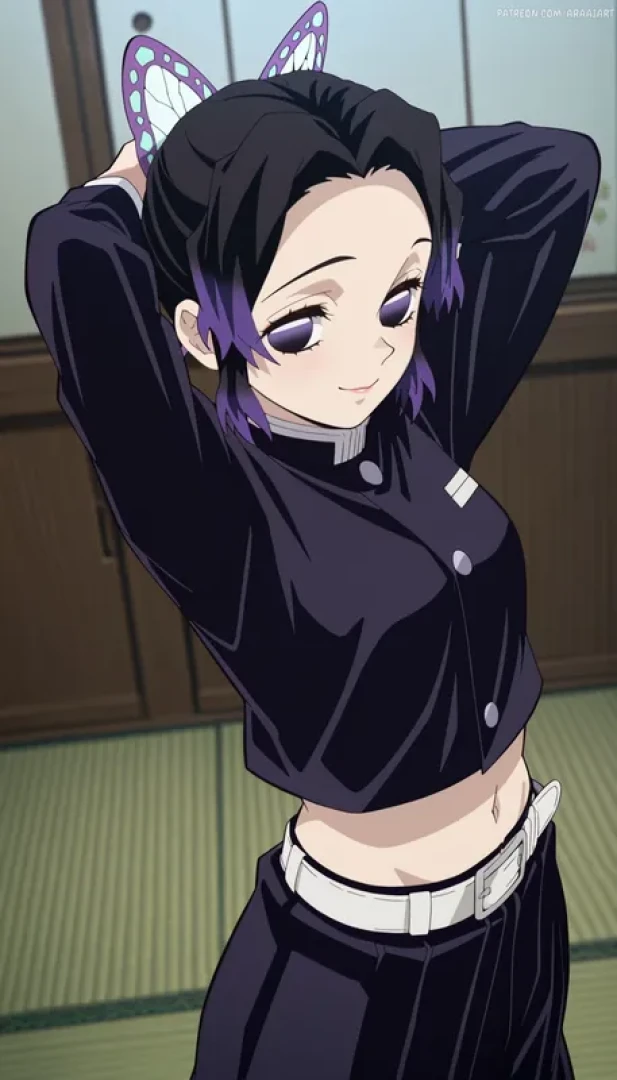 araaiart - Preview: Shinobu Kocho | Demon Slayer: Kimetsu no Yaiba (225 Animations + 295 Images) — page 1