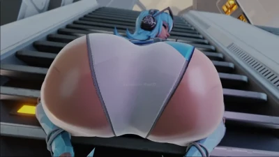 Kishi3D - Luna Snow bikini big ass squatt twerk video