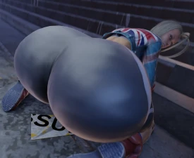 Kishi3D - Cammy mega butt twerking on all fours video HD Watermark-free