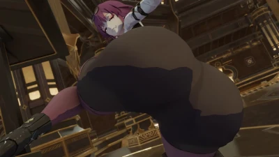 Kishi3D - Kafka big ass leg up video HD Watermark-free