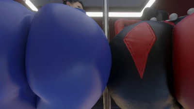 Kishi3D - Chun Li x Harley Quinn big asses video T2 bonus