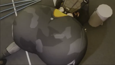 Kishi3D - Trigger big booty twerking on all four video