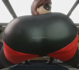 Kishi3D - Elastwerk girl shaking her ass video 