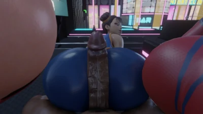 Kishi3D - Pov Chun Li butt jobs and dancing booties video T2 Bonus
