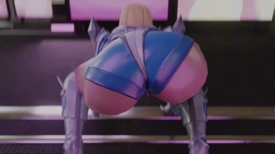 Kishi3D - Emma Frost twerking like an animal video HD Watermark-free