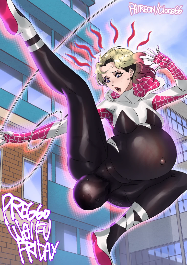 Clone66 - Spider labor?? : Preggo Waifu Friday