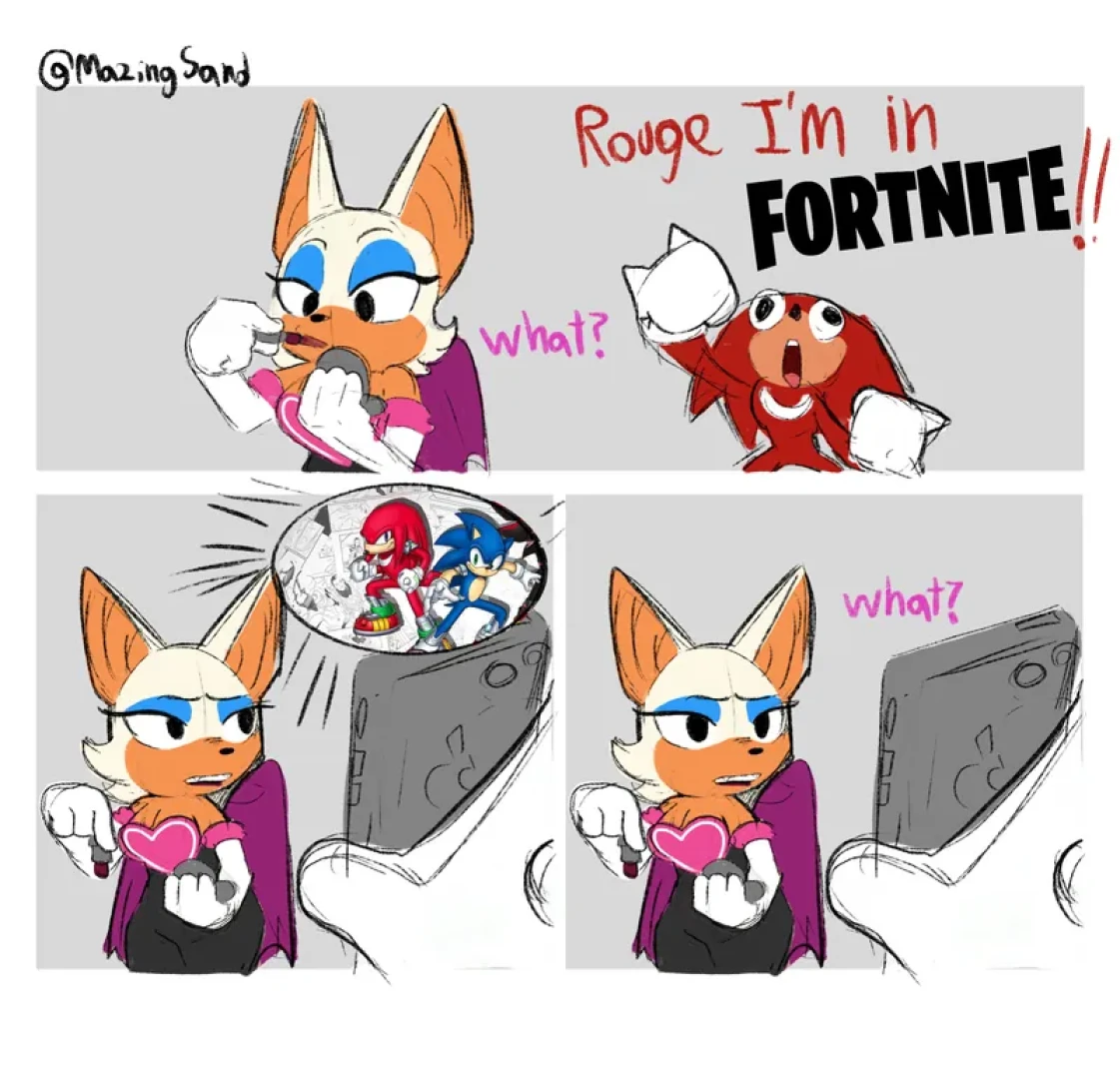 MazingSand - Super quick spontaneous knuckles comic becayse he was announced in fortnite