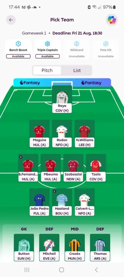 Fantasy Football Geek (FPL) - 4 FFGeek Contributors FPL GW1 Teams Part 3 - John and Harry's teams plus short versions of Andy and Joe's articles