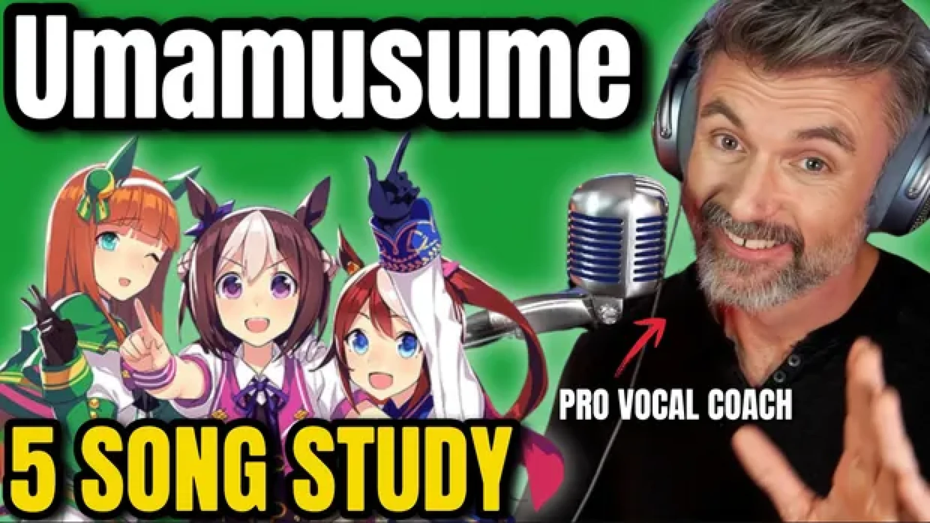Tim Welch Vocal Studio - Umamusume: Pretty Derby - UNCUT 5 Song Study: 'GIRLS' LEGEND U,' 'UMA IN AMERICA,' 'Gold-Triumph,' 'Ms. VICTORIA' & 'Umapyoi Densetsu' (70 min) — page 1