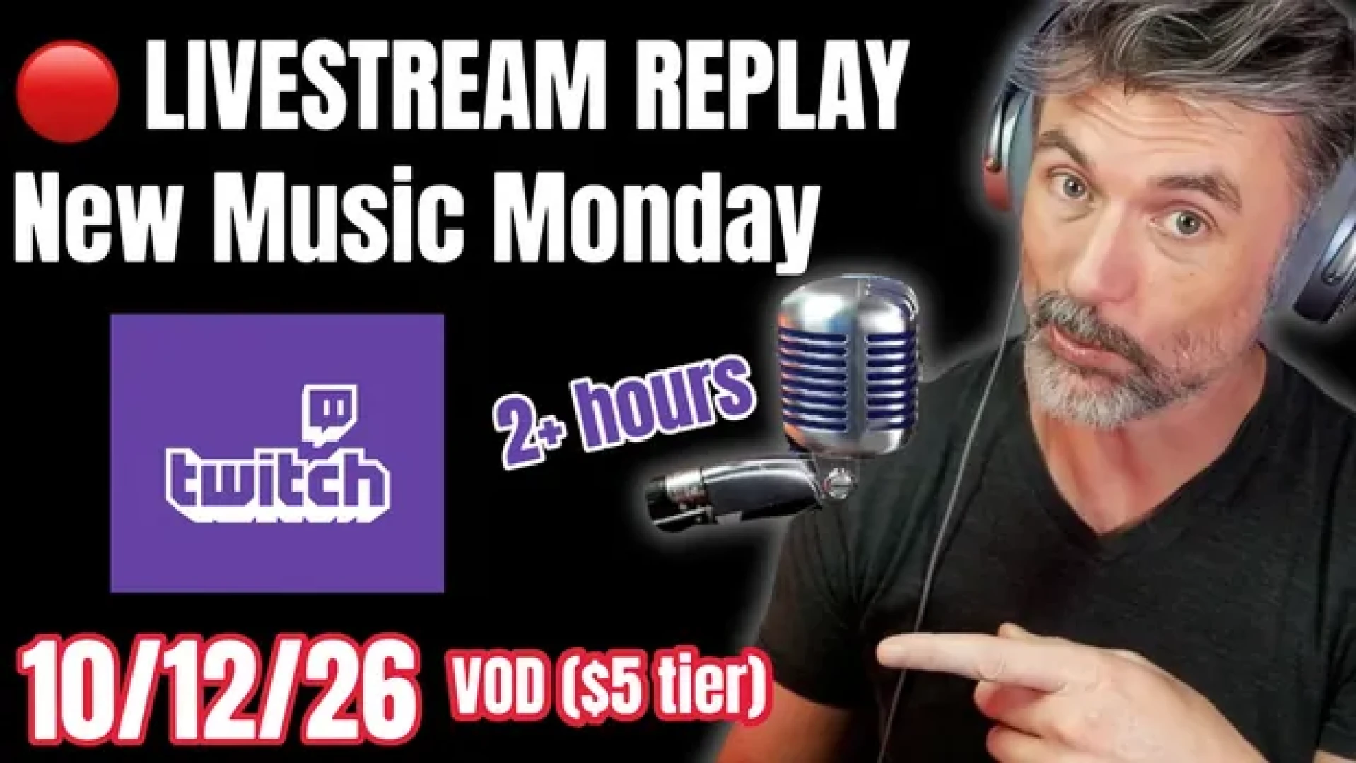 Tim Welch Vocal Studio - New Music Monday Livestream (Oct 12, 2026): 22 Songs, K-Pop, VTuber, Vocaloid, J-Pop & More (2 hr 5 min)