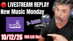 Tim Welch Vocal Studio - New Music Monday Livestream (Oct 12, 2026): 22 Songs, K-Pop, VTuber, Vocaloid, J-Pop & More (2 hr 5 min)