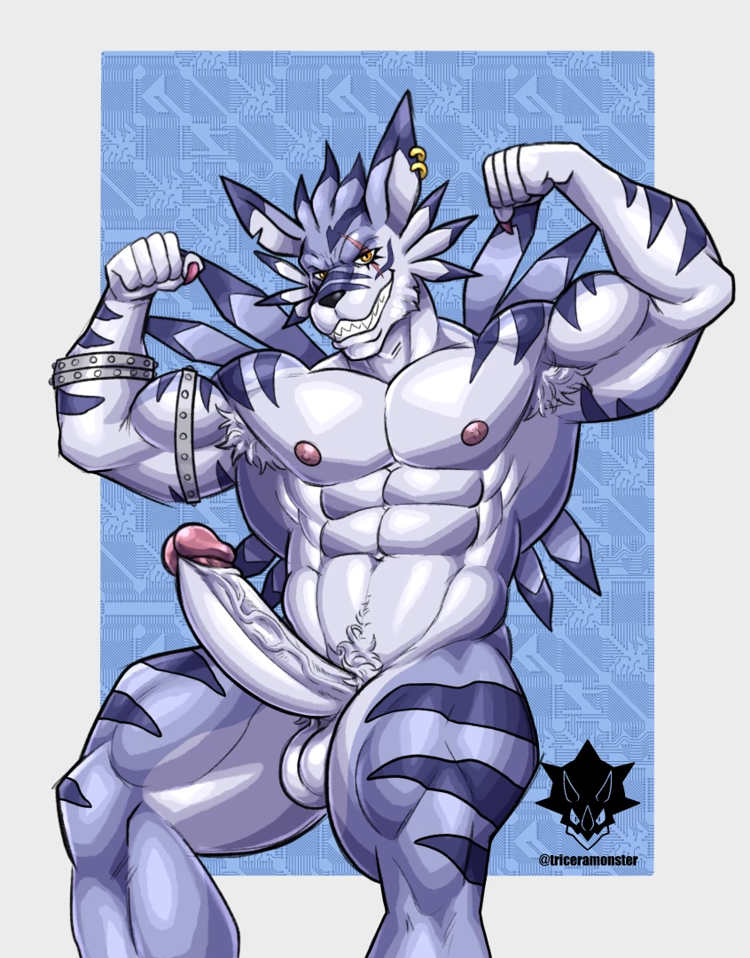 Triceramonster - Day 15 WereGarurumon