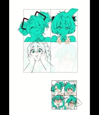 snegovski - Miku's hairstyles ^-^ (+ ALL bonus pics) part 2