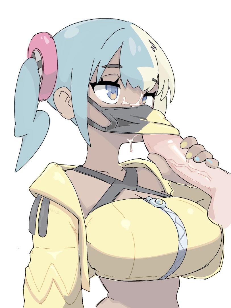 Healer - Canari under mask blowjob